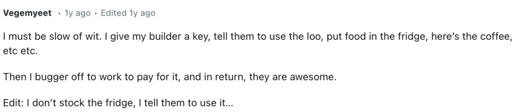 Reddit comment